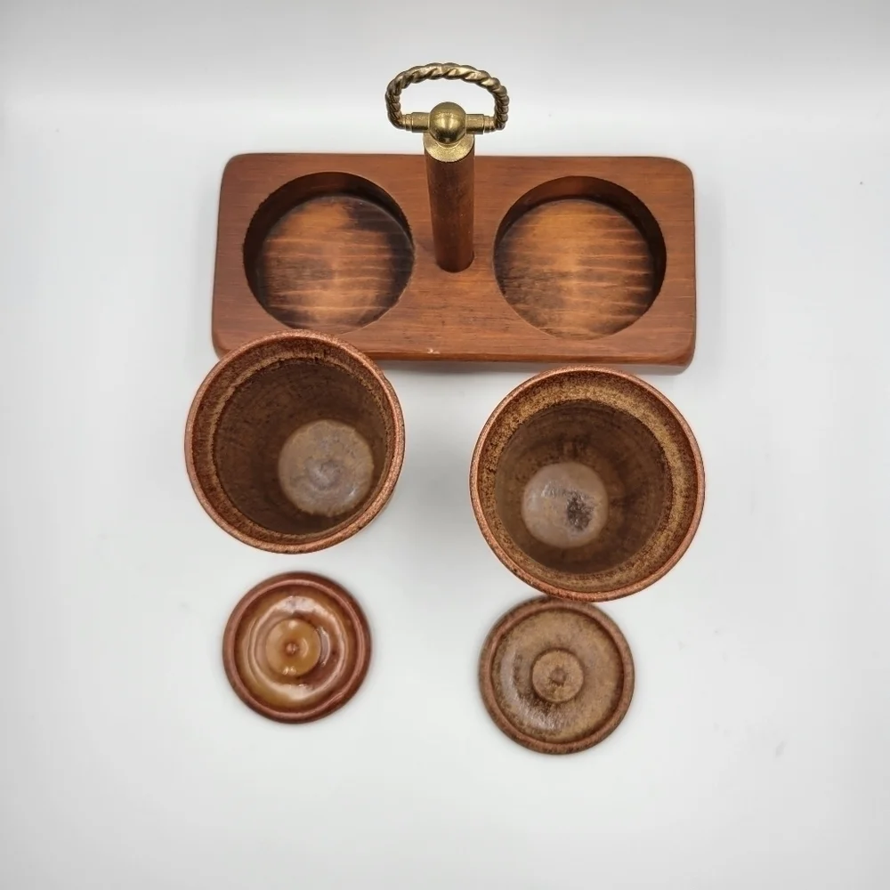 Vintage Cape Craft Pine Condiment Set